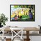 Amanti Art Sunday Afternoon on the Island of La Grande Jatte 1884 1886 by Georges Seurat Framed Wall Art Print (37 in. W x 25 in. H), Simply Satin Black Frame